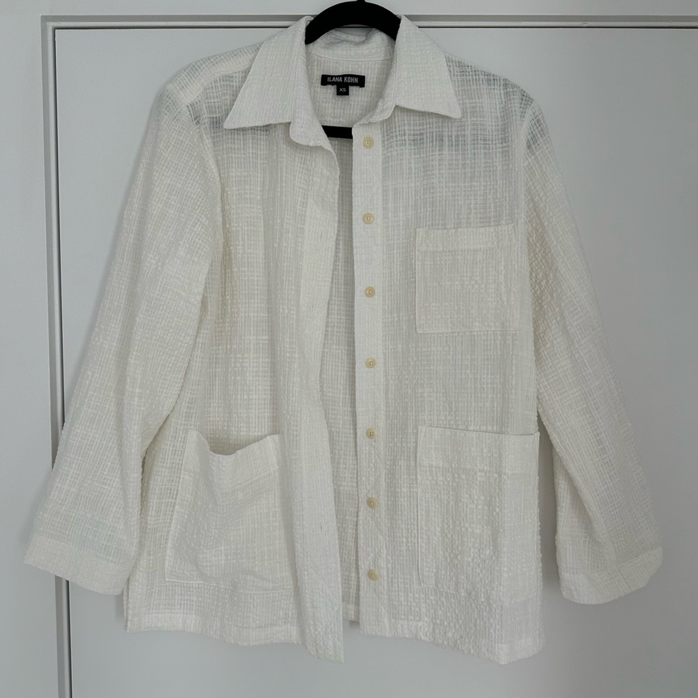 Ilana Kohn White textured blouse
